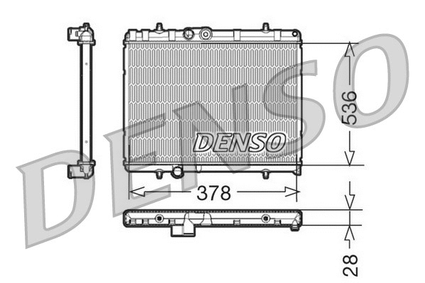 Radiator, engine cooling (DRM21056)