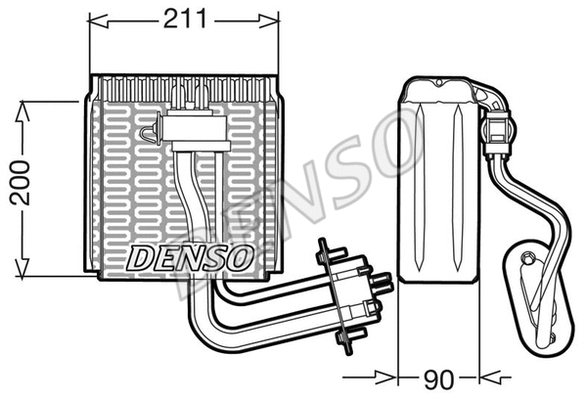 Evaporator, air conditioning (DEV12002)