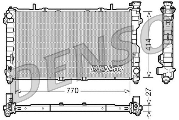 Radiator, engine cooling (DRM06011)