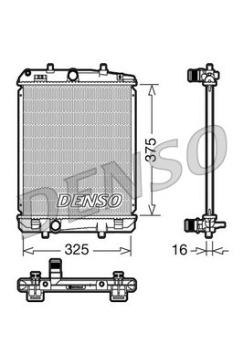 Radiator, engine cooling (DRM50040)