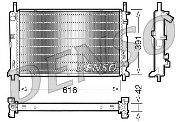 Radiator, engine cooling (DRM10071)