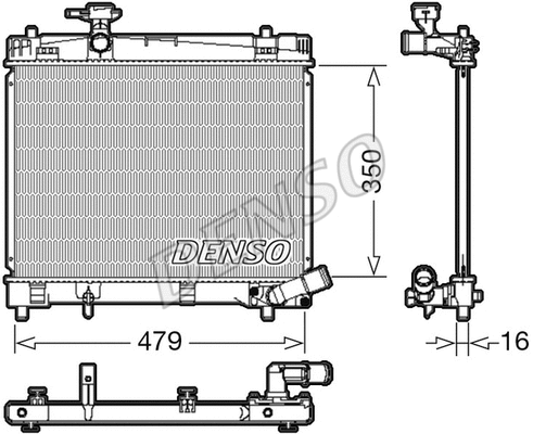 Radiator, engine cooling (DRM50086)