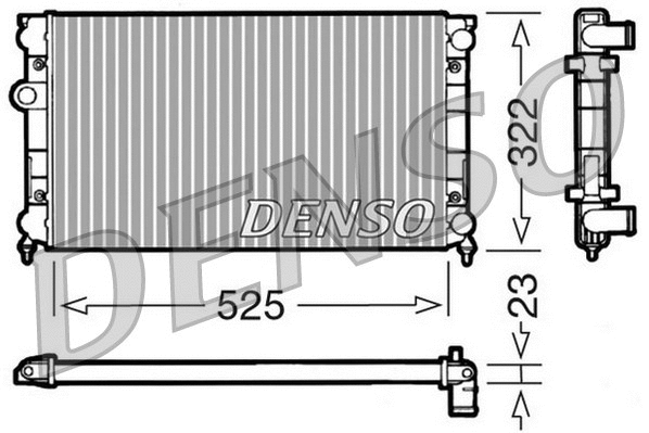 Radiator, engine cooling (DRM32006)