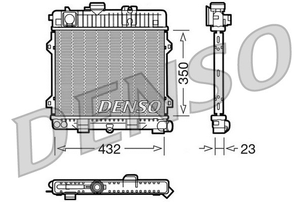 Radiator, engine cooling (DRM05024)