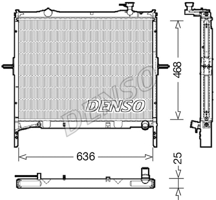 Radiator, engine cooling (DRM43001)