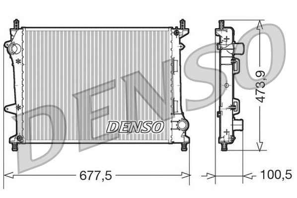 Radiator, engine cooling (DRM09037)