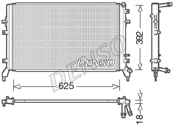 Radiator, engine cooling (DRM02016)