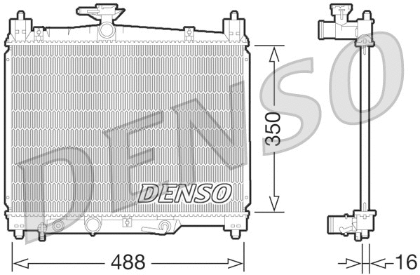 Radiator, engine cooling (DRM50066)