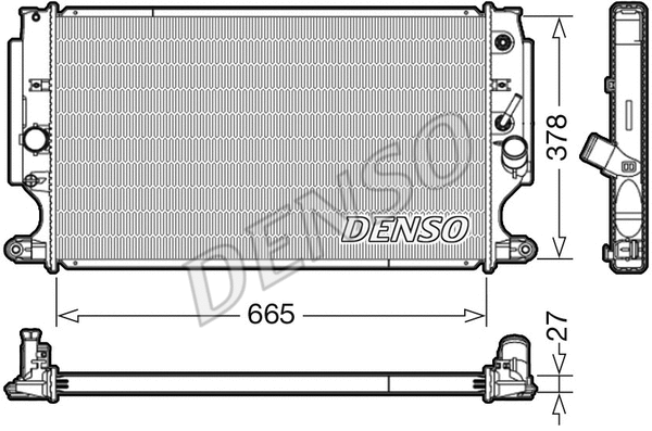 Radiator, engine cooling (DRM50088)