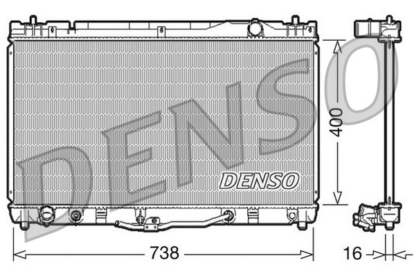 Radiator, engine cooling (DRM50043)