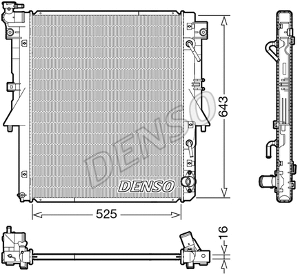 Radiator, engine cooling (DRM45055)