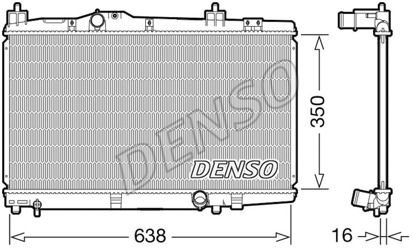 Radiator, engine cooling (DRM50105)