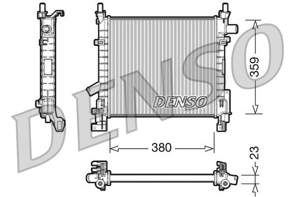 Radiator, engine cooling (DRM10063)