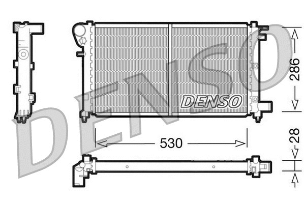Radiator, engine cooling (DRM21002)