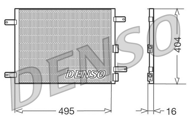 Condenser, air conditioning (DCN01023)