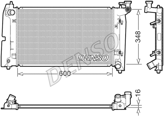Radiator, engine cooling (DRM50142)