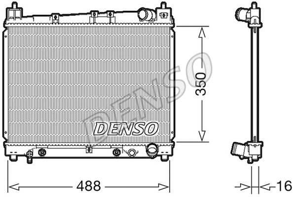 Radiator, engine cooling (DRM50080)