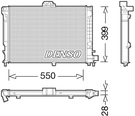 Radiator, engine cooling (DRM25010)