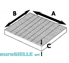 Filter, cabin air (H3109)
