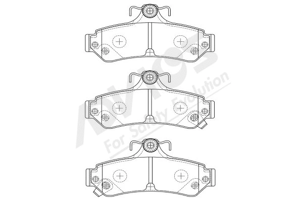 Brake Pad Set, disc brake (A2N254Y)