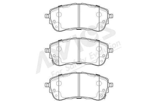 Brake Pad Set, disc brake (A1N292Y)