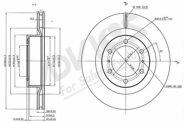 Brake Disc (A6F262)