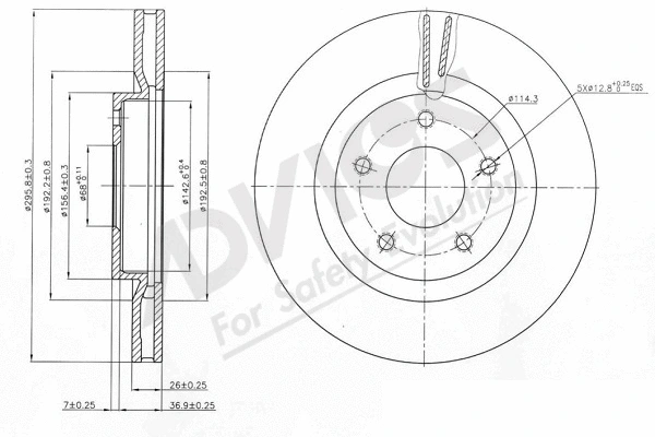Brake Disc (B6F136)