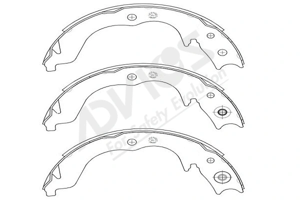 Brake Shoe Set, parking brake (D8N006Y)