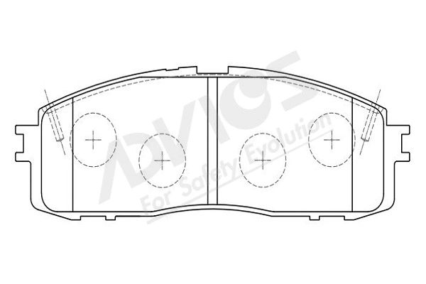 Brake Pad Set, disc brake (A2N080Y)