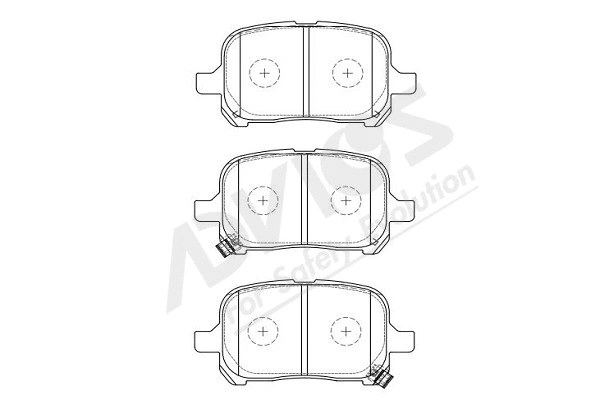 Brake Pad Set, disc brake (A1N101Y)