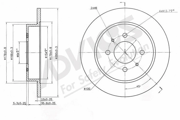 Brake Disc (D6R528)