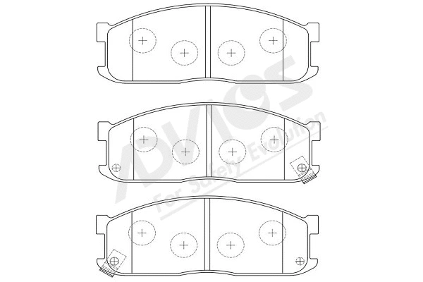 Brake Pad Set, disc brake (E1N008Y)