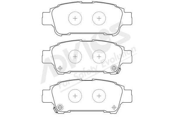 Brake Pad Set, disc brake (A2N069Y)