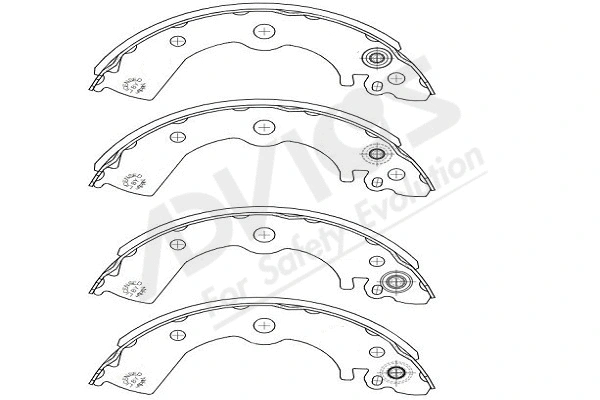 Brake Shoe Set (B8N004Y)