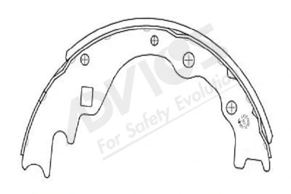 Brake Shoe Set (E8N010Y)