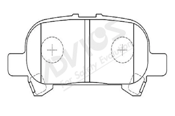 Brake Pad Set, disc brake (A2N258Y)