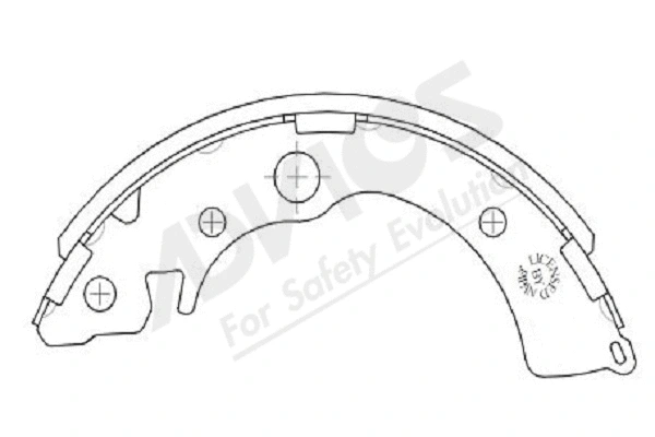 Brake Shoe Set (C8N003Y)