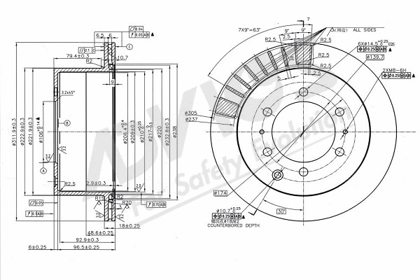 Brake Disc (A6R180)