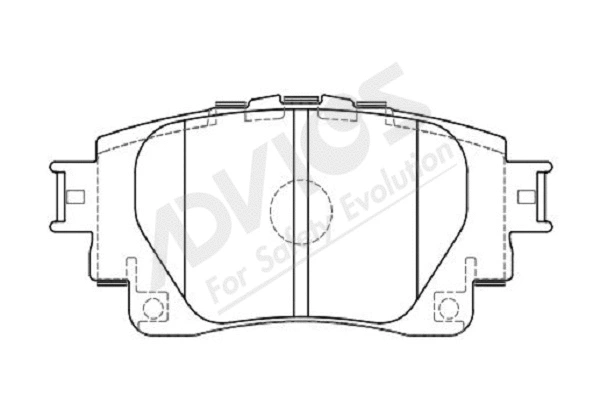 Brake Pad Set, disc brake (A2N293Y)