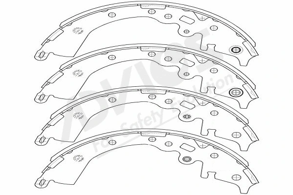Brake Shoe Set (A8N015Y)