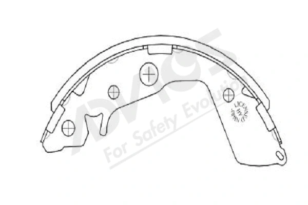 Brake Shoe Set (C8N004Y)