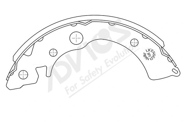 Brake Shoe Set (C8N009Y)