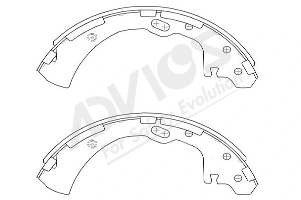 Brake Shoe Set (B8N003Y)