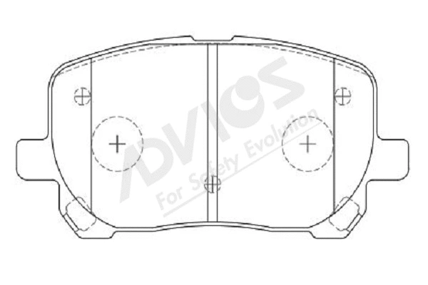 Brake Pad Set, disc brake (A1N105Y)