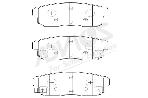 Brake Pad Set, disc brake (B2N040Y)