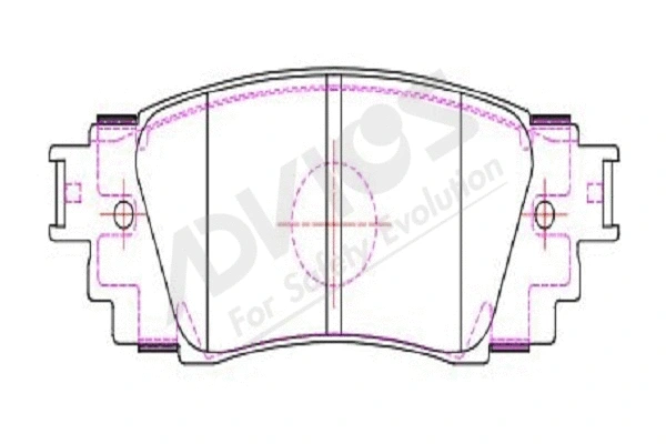 Brake Pad Set, disc brake (A2N287Y)