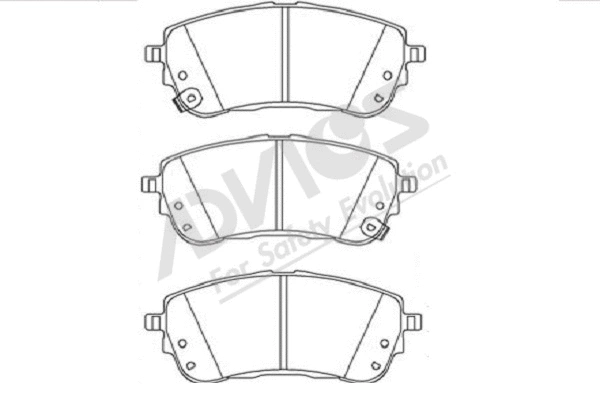 Brake Pad Set, disc brake (A1N292)