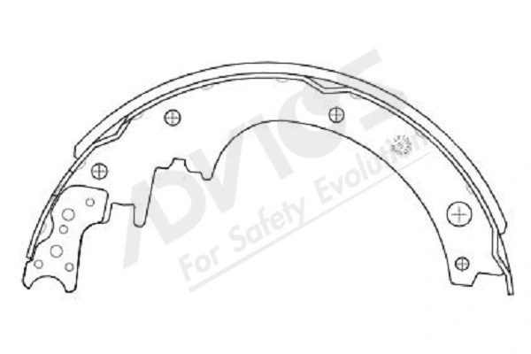 Brake Shoe Set (B8N013Y)