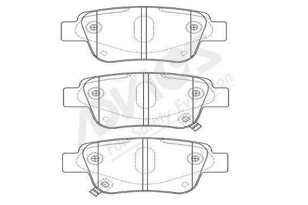 Brake Pad Set, disc brake (A2N233Y)