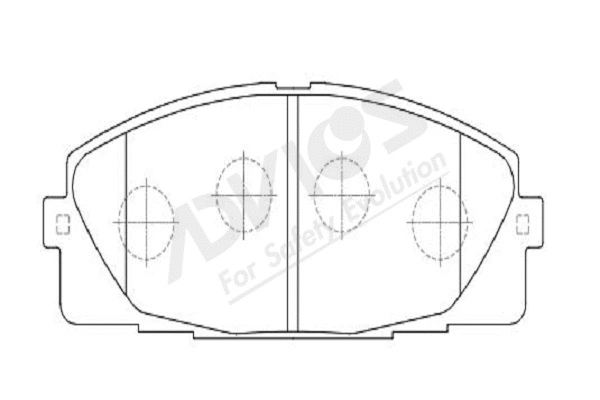 Brake Pad Set, disc brake (A1N229Y)